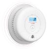 imageXSense Smoke and Carbon Monoxide Detector Combo Wireless Interconnected Combination Smoke and Carbon Monoxide Detector with LCD Display ampamp 10Year Battery RF Interconnected Model 6PackRF Interconnected Model