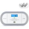 imageXSense WiFi Plugin Carbon Monoxide Detector with AAA Battery Backup NoCost App Notifications XC0CiA 1PackStandalone Model