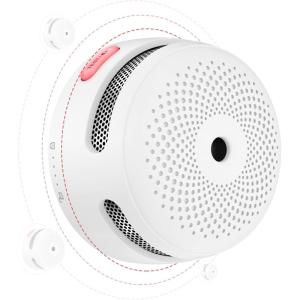 imageXSense Mini Smoke Alarm 10Year Battery Fire Alarm Smoke Detector with LED Indicator ampamp Silence Button XS01 3PackRF Interconnected Model