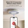 imageXSense Smart WiFi Smoke Detector with Voice Alerts and 17 Locations Fire Alarm Fire Detector 13 in 33 mm Thick XS0BiR 1 Pack3 Pack