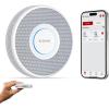 imageXSense Smart WiFi Smoke Detector with Voice Alerts and 17 Locations Fire Alarm Fire Detector 13 in 33 mm Thick XS0BiR 1 Pack1 Pack