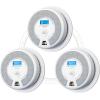imageXSense Smoke Detector Carbon Monoxide Alarm Combo 10Year NonReplaceable Battery Not Hardwired Model XP0HSN 1PackRF Interconnected Model