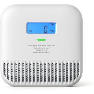 imageXSense Carbon Monoxide Detector Portable Carbon Monoxide Detector for Travel Builtin 10Year Battery Powered Model XC0KSN 1PackStandaole Model