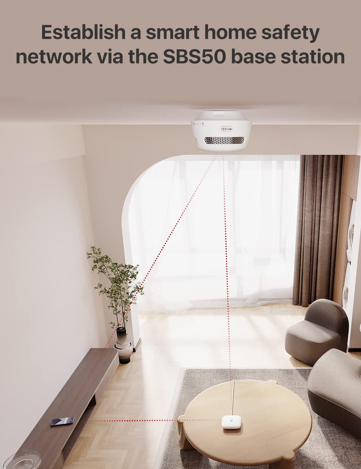 imageXSense Smart Home Base Station 24 GHz WiFi Required Enhance Your Home Safety Network with Up to 50 Devices Model SBS50Base Station