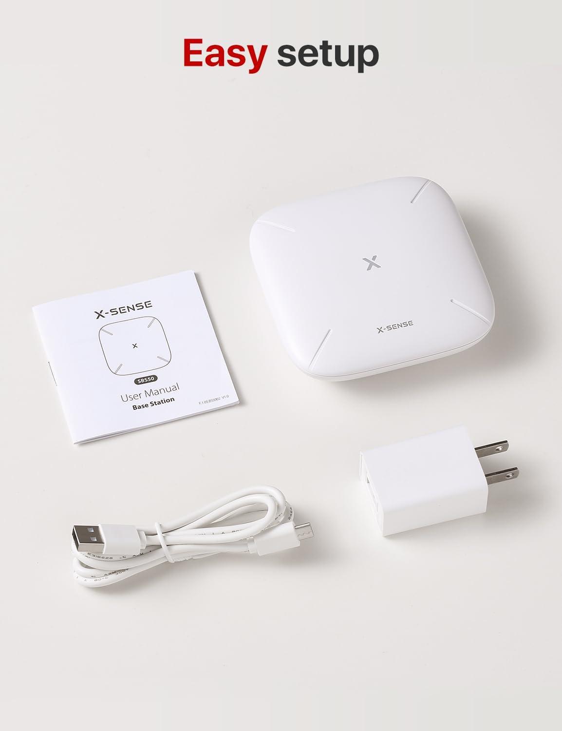 imageXSense Smart Home Base Station 24 GHz WiFi Required Enhance Your Home Safety Network with Up to 50 Devices Model SBS50Base Station