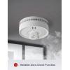 imageXSense Smoke Alarm 10Year Battery Fire Alarm Smoke Detector with LED Indicator ampamp Silence Button SD2K0AX3 PackStandalone Model 3Pack
