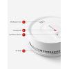 imageXSense Smoke Alarm 10Year Battery Fire Alarm Smoke Detector with LED Indicator ampamp Silence Button SD2K0AXStandalone Model SD2L0AX