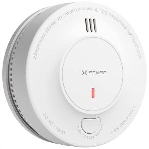imageXSense Smoke Alarm 10Year Battery Fire Alarm Smoke Detector with LED Indicator ampamp Silence Button SD2K0AX3 PackStandalone Model 1Pack