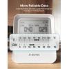 imageXSense Radon Detector Audible ampamp Visual Alerts OneTouch Reset Stores Up to 99 Local Reports with Temperature ampamp Humidity Range Display LongTerm Accurate Monitoring Up to 999 Days Model XR0BSR