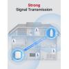 image:imageXSense WiFi Thermometer Indoor Hygrometer Digital Temperature Sensor with App Control Notification Alerts Temperature Humidity for Room Free Data Storage Export 3 Sensors amp 1 Base Station BlackWhite