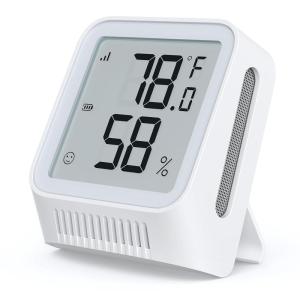 image:imageXSense WiFi Thermometer Indoor Hygrometer Digital Temperature Sensor with App Control Notification Alerts Temperature Humidity for Room Free Data Storage Export 3 Sensors amp 1 Base Station BlackWhite
