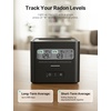 image:imageXSense Radon Detector for Home Battery Powered Clear ShortTerm amp LongTerm Average Display Ideal Starter Safety Tool for Home Model XR0ASR Black